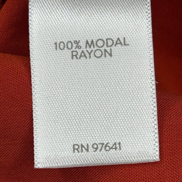 J Jill Top Rust 2X Soft Luxe Button-Front Shirt Intense Rust Flowy Office Classy - Picture 6 of 13